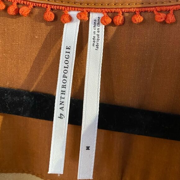 Anthropologie Faux Leather Shirt Size M - Picture 6 of 12